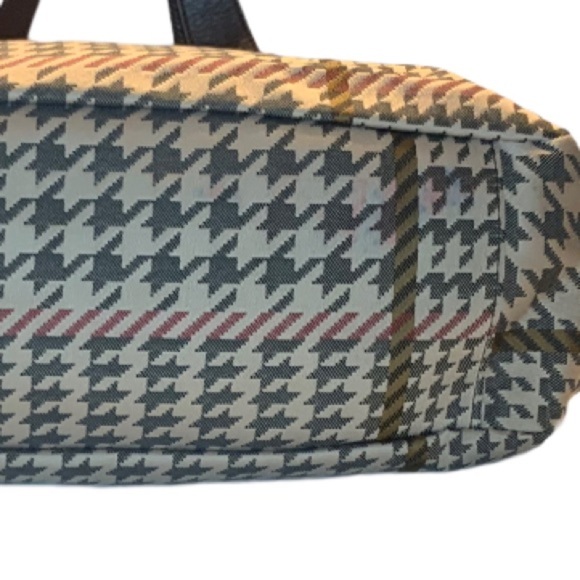 Ralph Lauren Houndstooth Cinch Tote Bag - Picture 7 of 12